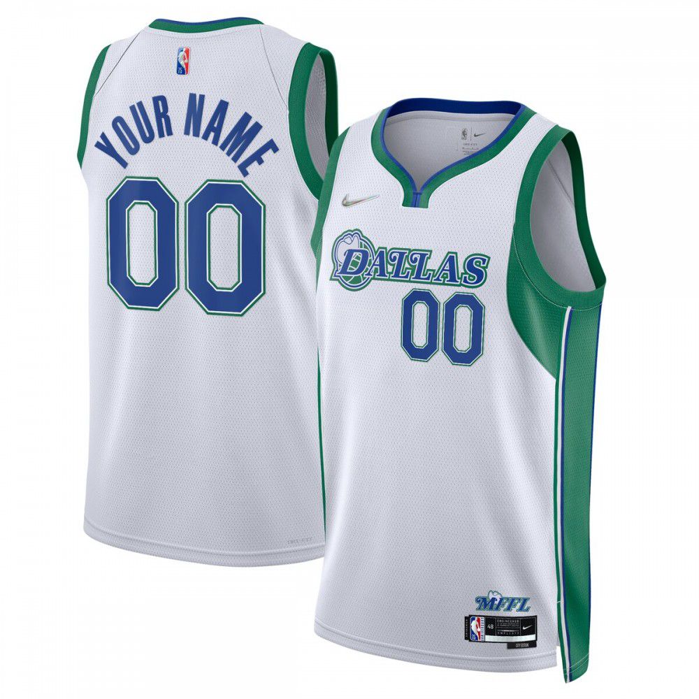 Dallas Mavericks 2021/22 Swingman Custom Jersey - City Edition - White-Pro Kit Vault | Brand New 26/27 Sports Jerseys
